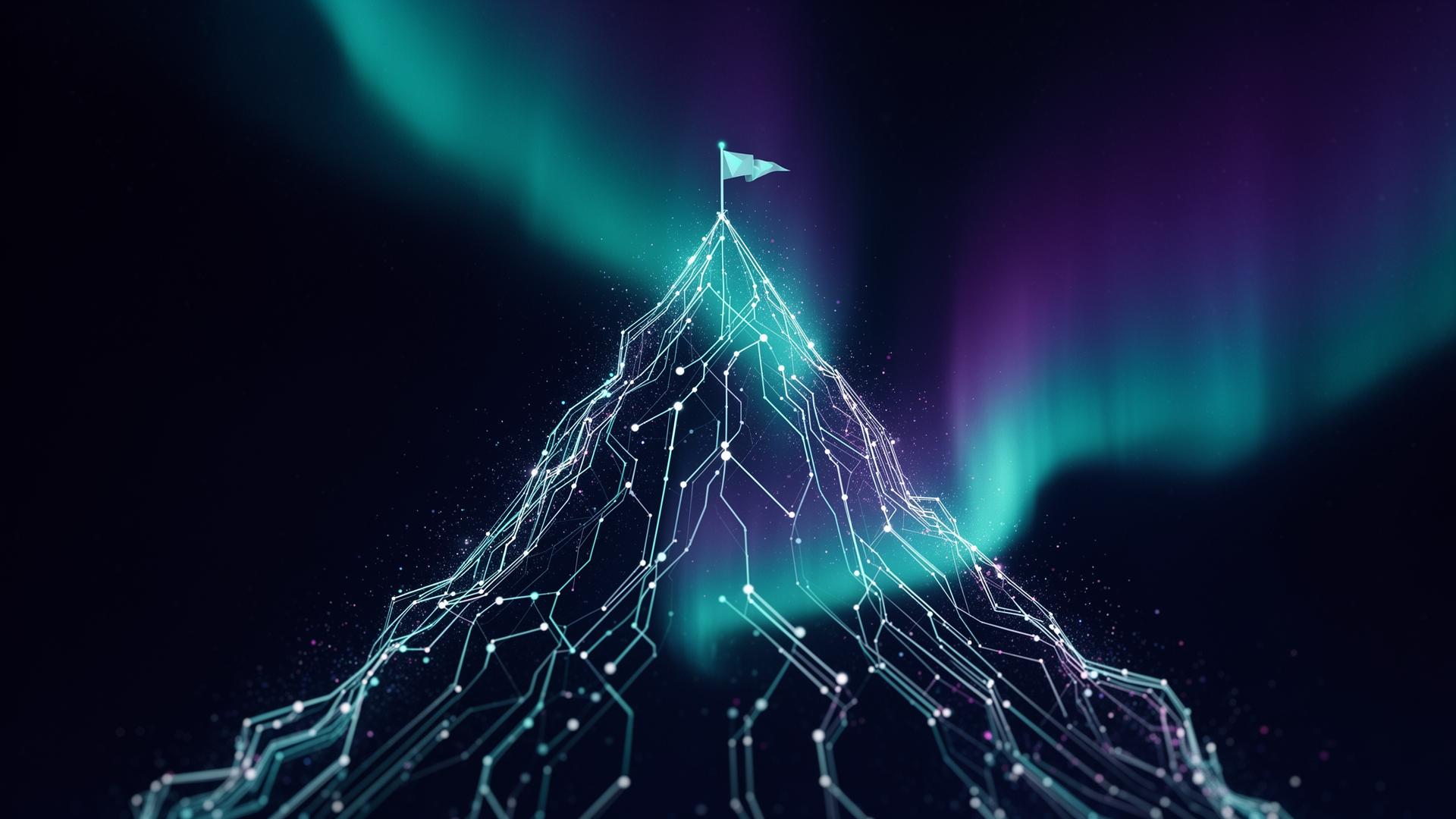 Connected nodes representing scaled expertise across roles and programs